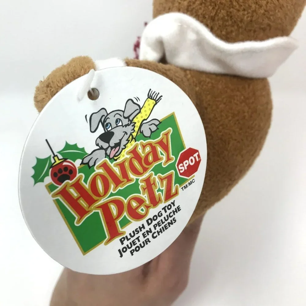 Holiday Petz Gingerbread Man Plush Stuffed Animal Soft Toy Dog Toy